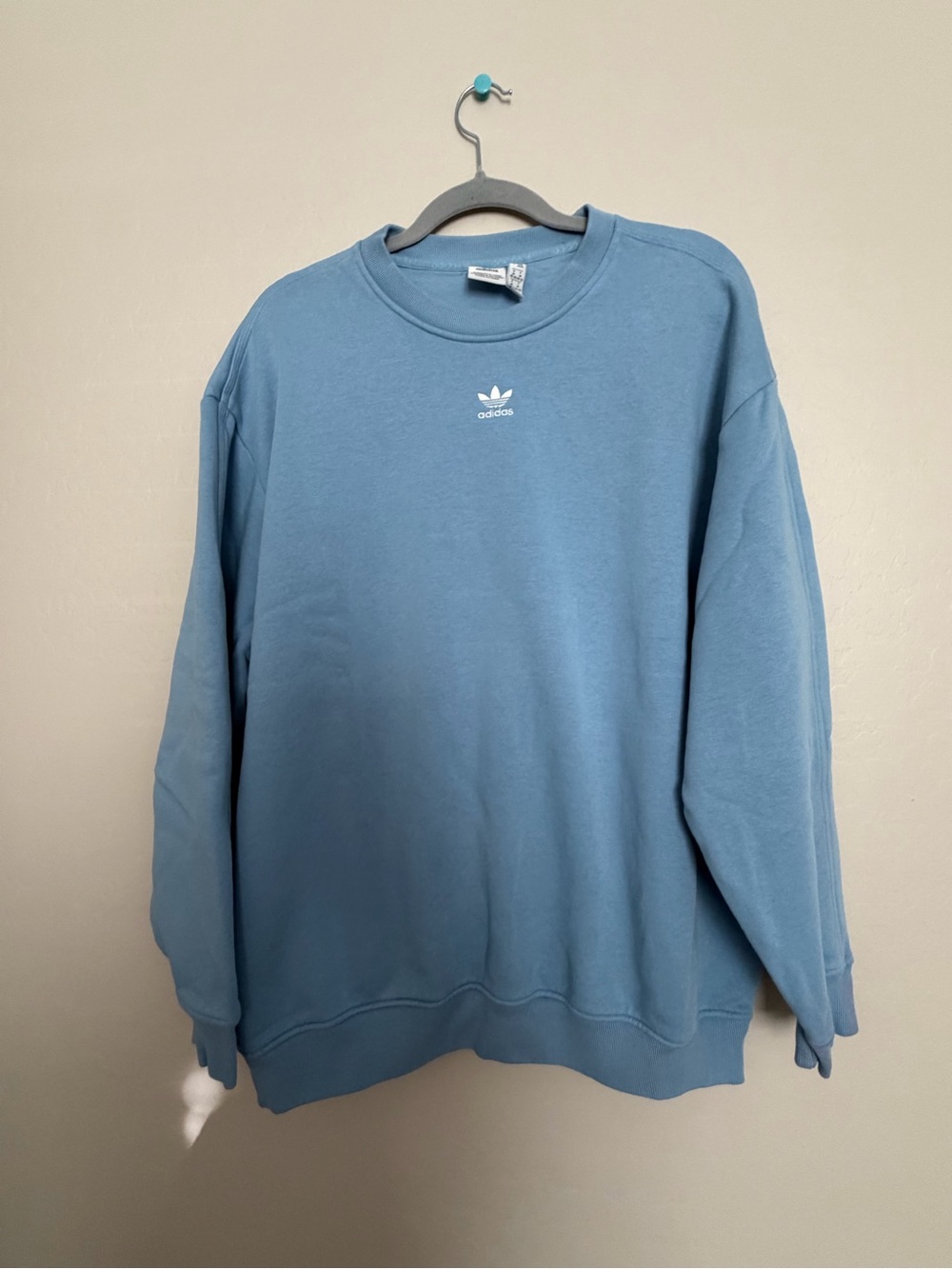 adidas Originals Light Blue Trefoil Crewneck Sweatshirt